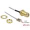 Delock Antenna kábel SMA anya válaszfali csatlakozóval apa MHF  I LK-dugó 1.13 20 cm menethossz 10 m (89930)