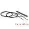 Delock WLAN 802.11 ac/a/h/b/g/n ikerantenna, 2 x MHF  4L csatlakozódugó, 3 - 5 dBi, 1.13 2 x 50 cm-e (89933)