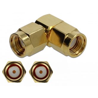   Delock Adapter RP-SMA-dugó apa RP-SMA-dugó 90  10 GHz (89949)