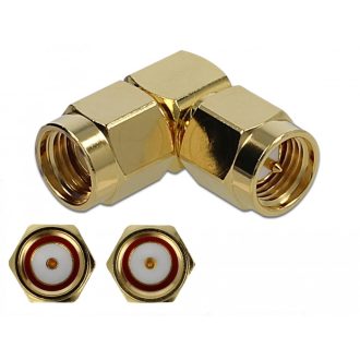 Delock Adapter SMA-dugó apa RP-SMA-dugó 90  10 GHz (89951)