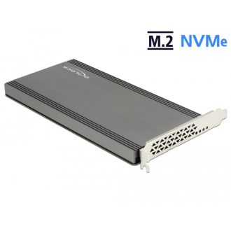   Delock PCI Express x16 kártya - 2 x belső NVMe M.2 M-kulcsok (89961)