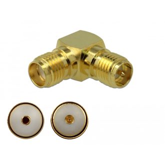   Delock Adapter, SMA csatlakozóhüvely apa RP-SMA csatlakozóhüvely 90  3 GHz (89965)
