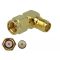 Delock Adapter SMA-dugó apa RP-SMA csatlakozóhüvely 90  3 GHz (89967)