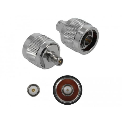 Delock Adapter N-dugó apa RP-SMA csatlakozóhüvely 10 GHz (89984)