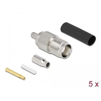  Delock TNC Buchse RG-174 / RG-316 krimpelésére illeszkedő süllyesztő csővel (90016)