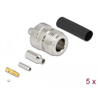   Delock N anya RG-174 / RG-316 krimpelésére illeszkedő süllyesztő csővel (90018)