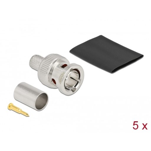 Delock BNC apa RG6 krimpelésére illeszkedő süllyesztő csővel (90026)