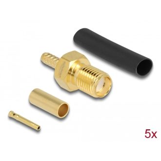   Delock SMA anya RG-174 / RG-316 krimpelésére illeszkedő süllyesztő csővel (90037)