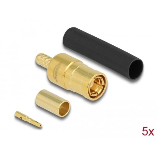 Delock SMB apa RG-174 / RG-316 krimpelésére illeszkedő süllyesztő csővel (90040)