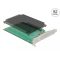 Delock PCI Express x16 kártya - 4 x belső NVMe M.2 Key M hűtőbordával - elágazás (90054)