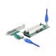 Delock PCI Express Riser kártya x1 - 2 x PCI 32 Bit bővítőhely, 60 cm-es -kábellel (90066)