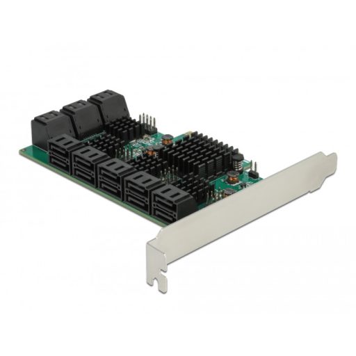 Delock 16 portos SATA PCI Express x4 Kártya (90073)