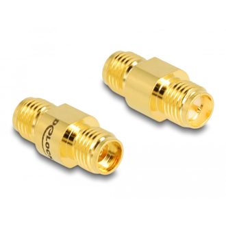   Delock Adapter, RP-SMA csatlakozóhüvely apa SMA csatlakozóhüvely (90085)
