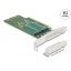 Delock PCI Express 4.0 x16 kártya - 4 x belső NVMe M.2 Key M 110 mm - elágazás - alacsony profilú formatényező (90090)