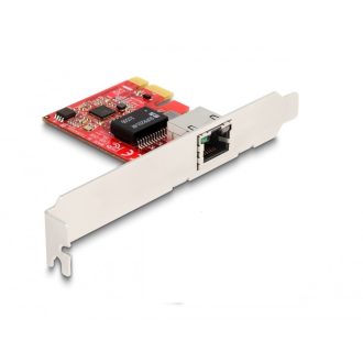   Delock PCI Express x1 kártya 1 x RJ45 2,5 Gigabit LAN i225 NBASE-T - alacsony profilú (90100)
