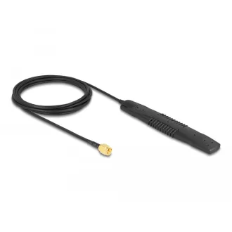   Delock 5G LTE, WLAN Antenna, SMA csatlakozódugó 2,5 dBi, irányítatlan, rögzített, fekete, öntapadós (90101)