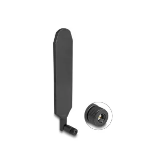   Delock LTE GNSS antenna SMA-dugó 1,5 - 3,0 dBi mindenirányú, elforgatható, dönthető csatlakozással (fekete színű) (90103)