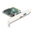 Delock PCI Express x4 Kártya - 1 x külső USB 10 Gbps Type-C  anya + 1 x külső A-típusú USB 10 Gbps anya - alacsony profil (90107)