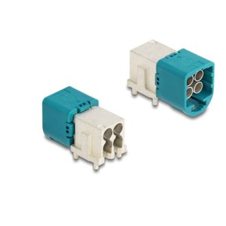   Delock Mini FAKRA Z A-típusú quad lefelé hajlított apa PCB (90115)