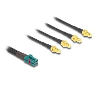   Delock Mini FAKRA Z quad kábel anya - 4 db. SMA A-típusú anya (90127)