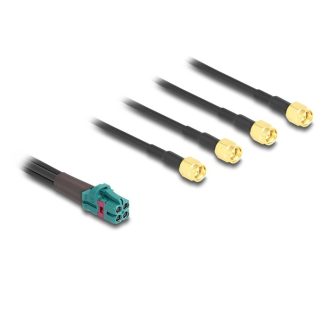   Delock Mini FAKRA Z quad kábel anya - 4 db. SMA B-típusú apa (90142)