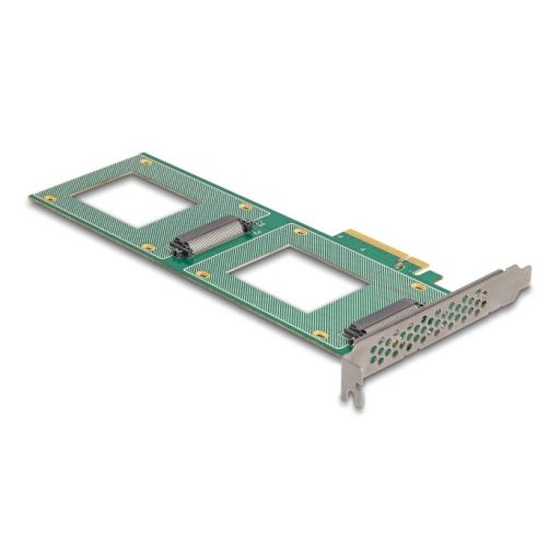 Delock PCI Express 4.0 x8 kártya - 2 x belső U.2 NVMe SFF-8639 - elágazás (H x Sz 236 x 87 mm) (90151)