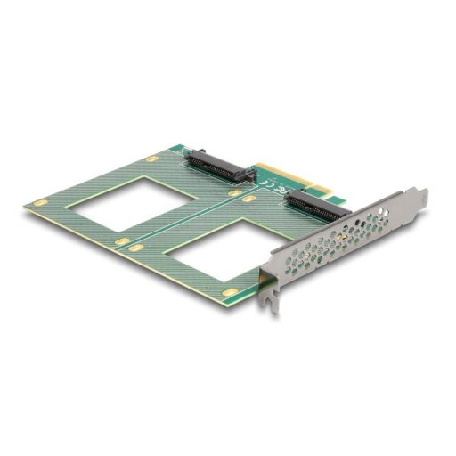 Delock PCI Express 4.0 x8 kártya - 2 x belső U.2 NVMe SFF-8639 - elágazás (H x Sz 144 x 122 mm) (90162)