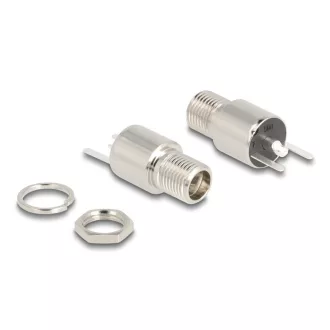   Delock DC csatlakozó anya 5,5 x 2,5 mm-es forrasztott foglalatfej verzióval - kerek 20 V / 9 A (90171)