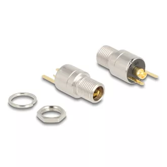   Delock DC csatlakozó anya 5,5 x 2,5 mm-es forrasztott foglalatfej verzióval - kerek 20 V / 15 A (90192)