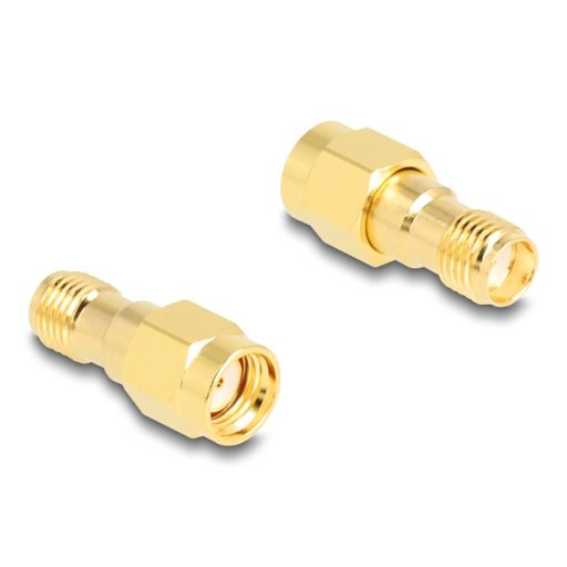 Delock Adapter RP-SMA-dugó apa SMA csatlakozóhüvely HBI59-1 (90203)