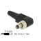 Delock DC csatlakozó apa 5,5 x 2,1 mm dugómérettel és 9,5 mm hosszal szögben (90291)