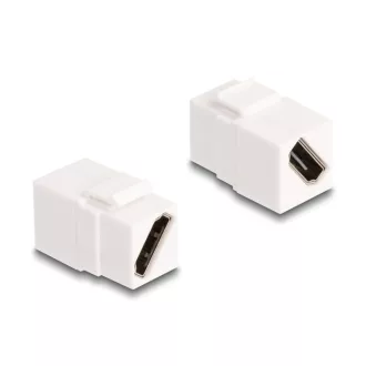   Delock Keystone modul HDMI anya - anya diagonális 8K 60 Hz fehér (90327)