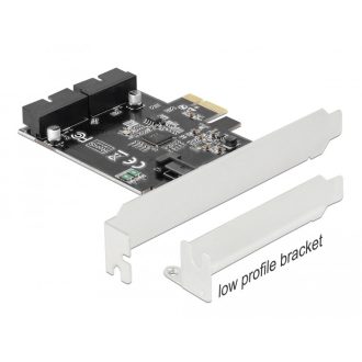   Delock PCI Express Kártya 2 x belső USB 3.0 tűfejes csatlakozóhoz (90387)