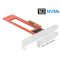 Delock PCI Express x4-kártya - 1 x M.3 / NF1 nyílás - alacsony profilú formatényező (90401)