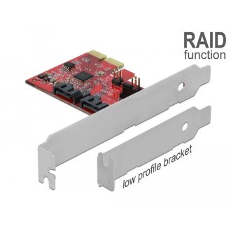   Delock 2 portos SATA PCI Express Kártya RAID 1-del - megismételve a meglévő adatokat (90406)