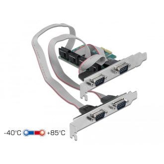   Delock PCI Express Kártya > 4 x RS-232 soros csatlakozó (90410)