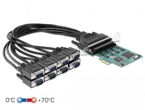 Delock PCI Express Kártya > 8 x RS-232 soros csatlakozó (90411)