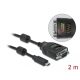 Delock USB Type-C  - soros DB9 adapter 9 LED RS-232 teszterrel (90414)
