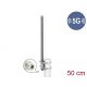 Delock 5G 3,3 - 3,8 GHz antenna N-hüvely 8 dBi 50 cm irányítatlan, rögzített, kültéri, szürke (90417)