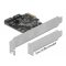 Delock 2 portos SATA PCI Express Kártya - alacsony profilú formatényező (90431)