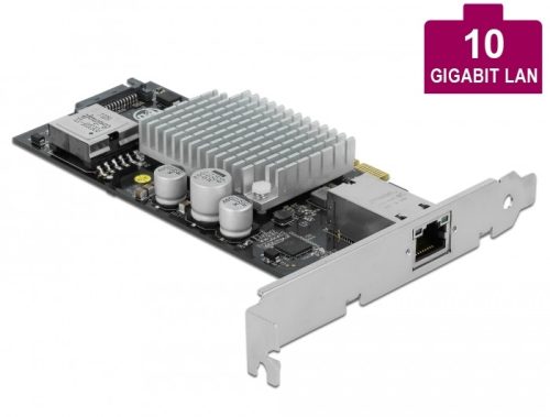 Delock PCI Express kártya 1 x 10GBase-T LAN PoE+ RJ45-re (90434)