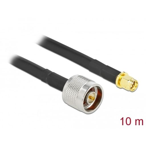 Delock antenna kábel N apa SMA apa LMR/CFD300 10 m alacsony veszteséggel (90449)