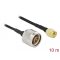Delock Antenna kábel N-dugó apa SMA-dugó LMR/CFD100 10 m low loss (90468)