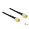 Delock Antennakábel SMA-dugó - SMA-dugó LMR/CFD100, 2 m low loss (90469)