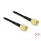 Delock Antennakábel RP-SMA-dugó - RP-SMA-dugó LMR/CFD100, 5 m low loss (90474)