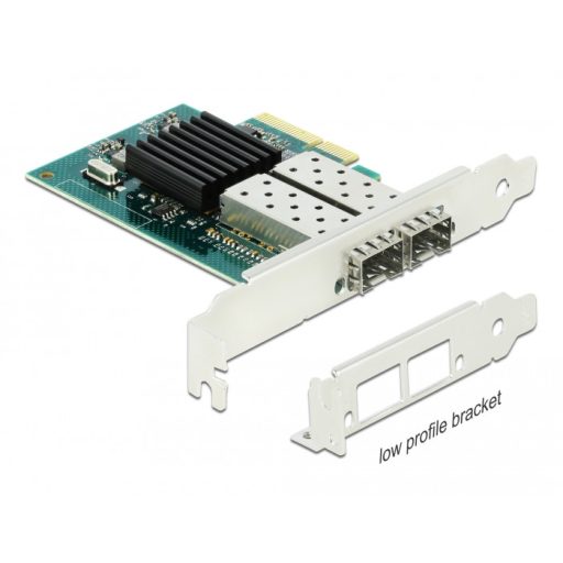 Delock PCI Express x4 kártya - 2 x SFP bővítőhely Gigabit LAN (90480)