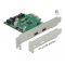 Delock PCI Express x1 kártya - 2 x külső SuperSpeed USB (USB 3.2 Gen 1) USB Type-C  hüvely (90493)