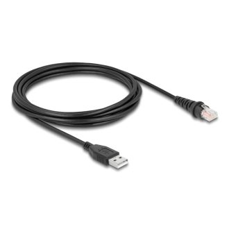   Delock RJ50   A-típusú USB 2.0 vonalkód olvasó kábel 3 m (90612)