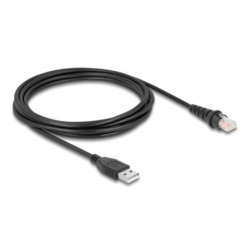 Delock RJ50   A-típusú USB 2.0 vonalkód olvasó kábel 3 m (90612)