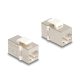 Delock Keystone modul, RJ45-aljzat - RJ45-aljzat, Cat.6 FTP